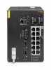 Aruba 4100i 12-port 1GbE (8-port Class 4 POE and 4-port Class 6 POE) 2-port SFP+ DIN Mount Switch