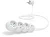 CONNECT IT prodlužovací kabel 230V, 3 zásuvky, 1.5m, s vypínačem, bílá