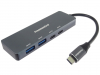 PREMIUMCORD Hub USB-C na 2x USB 3.2 Typ-C +2x USB 3.2, 5G SuperSpeed, Aluminum