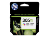 HP DeskJet 2300, 2710, 2720, HP originální ink 305xl Tri-colour,[3YM63AE],  High yield