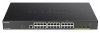 D-Link DGS-1250-28XMP 28-port Gigabit Smart PoE Switch, 24x GbE PoE+, 4x SFP+, PoE 370W