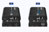 PREMIUMCORD HDMI extender na 120m přes LAN, 4K@60Hz, přes IP, černá
