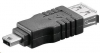 PREMIUMCORD Redukce USB 2.0 A - Mini B 5pin (F/M)