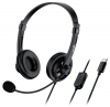 GENIUS sluchátka HS-230U, USB-C, černá