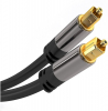 PremiumCord Kabel Toslink M/M, 6mm, 1m, černá