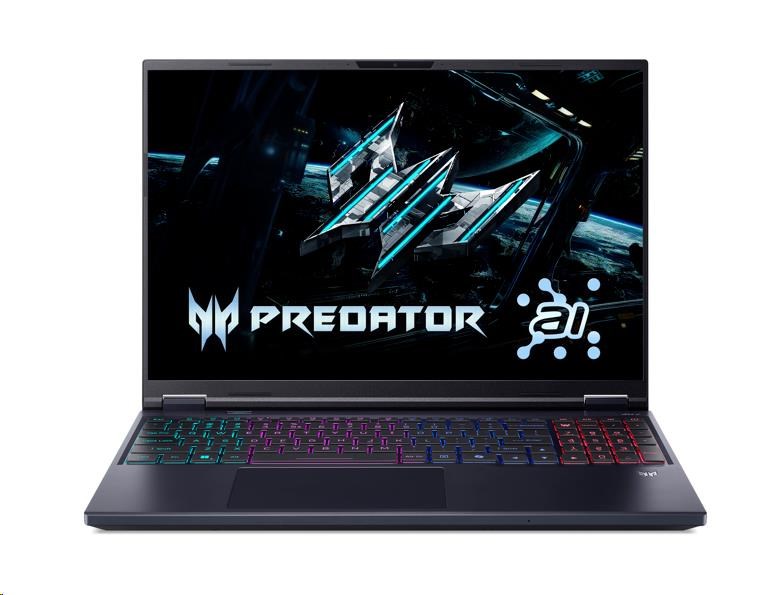 ACER NTB Predator Helios Neo 16 AI (PHN16-73-91XS),Ultra9-275HX,16"WQXGA,32GB,1TB SSD,RTX 5060,Linux,Black