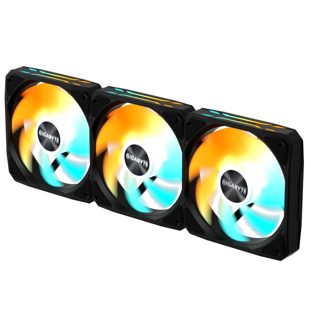 GIGABYTE ventilátor EZ CHAIN FAN 3-PACK, 3x120mm, černá