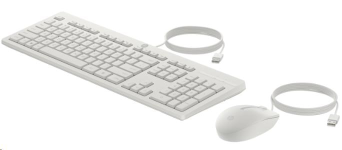 HP 225 Wired Mouse and Keyboard Combo G2 - White English