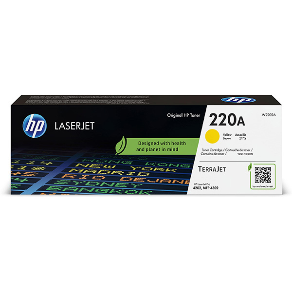 HP originální toner [W2202A], HP 220A, yellow, 1800str.//4,50
