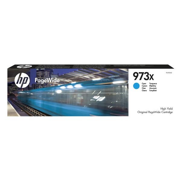 HP PW Pro 452, 477, 577, HP 973X, cyan, 7000 str., 82 ml, [F6T81AE] - Ink cartridge//1