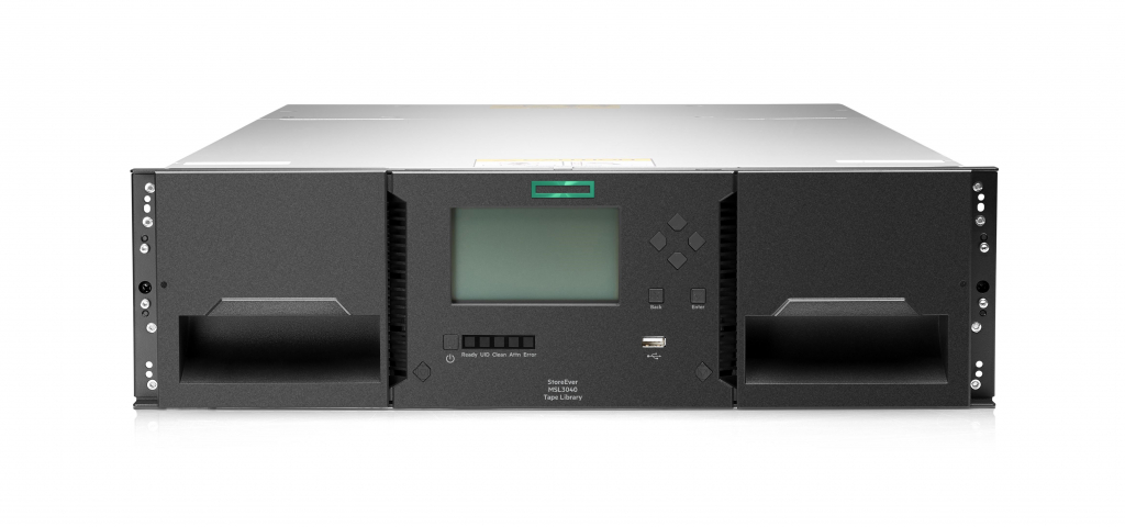 HPE Storage MSL3040 Tape Library 1x MSL LTO-9 SAS Drive 20x LTO-9 45TB Data Cartridges