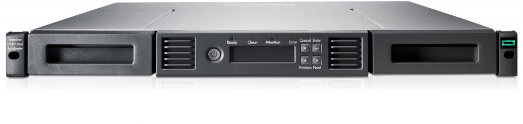 HPE StoreEver MSL 1/8 G2 0-drive Tape Autoloader (8 slots, zero drives) R1R75A RENEW