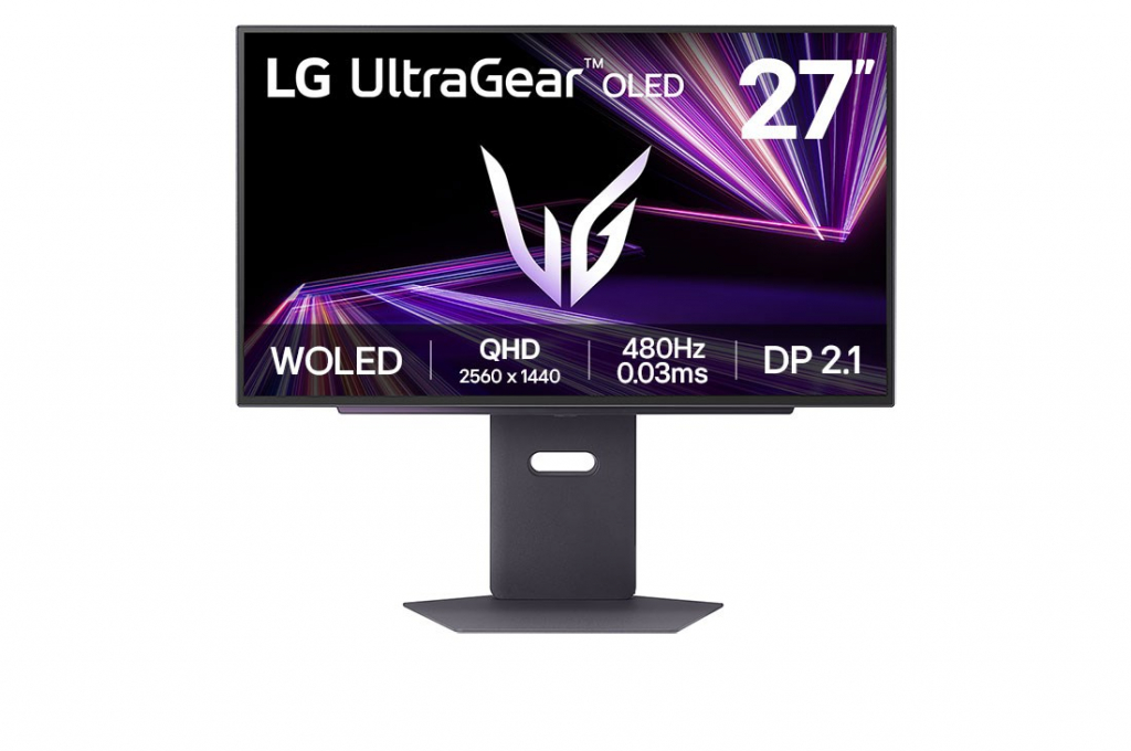 LG MT OLED 27" 27GX790A-B - OLED panel, 2560x1440, 0,03ms, 480Hz, G-Sync, HDMI, DP, USB, pivot