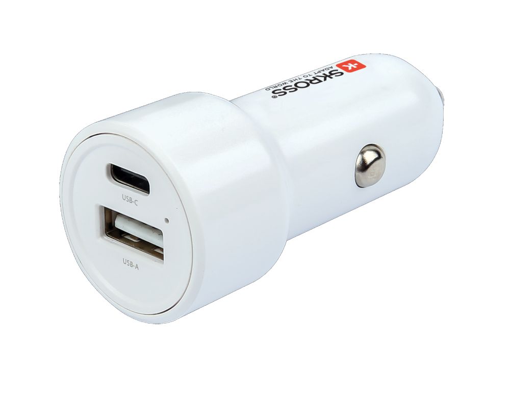 SKROSS USB A+C nabíjecí autoadaptér Dual Car Charger, 65W PD