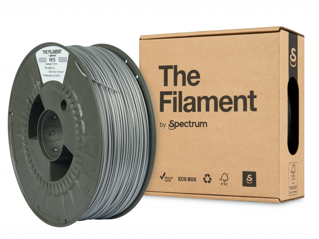 Spectrum The Filament PETG 1.75mm Silver Aluminium 1kg