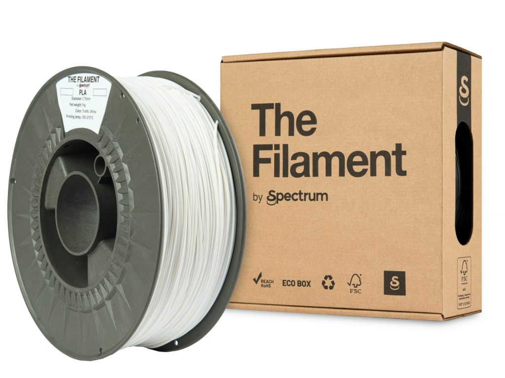 Spectrum The Filament PLA 1.75mm Traffic White 1kg