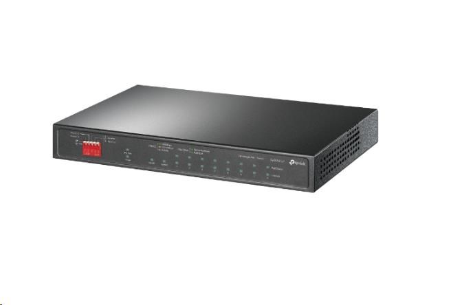 TP-Link CCTV switch TL-SG1210P (8xGbE, 1xGbE uplink, 1xSFP, 8xPoE+, 63W, fanless)