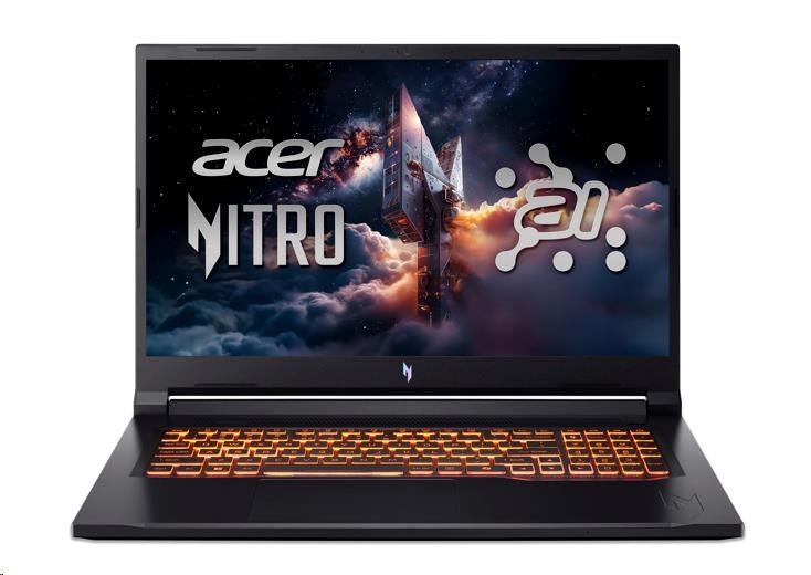ACER NTB Nitro V 17 AI (ANV17-41-R4CC),R5-240,17.3"FHD,16GB,1TB SSD,RTX 4050,Linux,Black