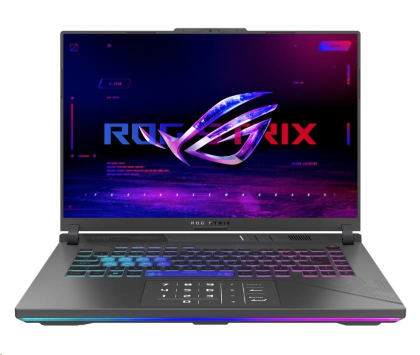 ASUS NTB ROG Strix G16 (G614JIR-N4002W), i9-14900HX, 16" 2560 x 1600, 32GB, 1TB SSD, RTX 4070, W11 Home, Gray