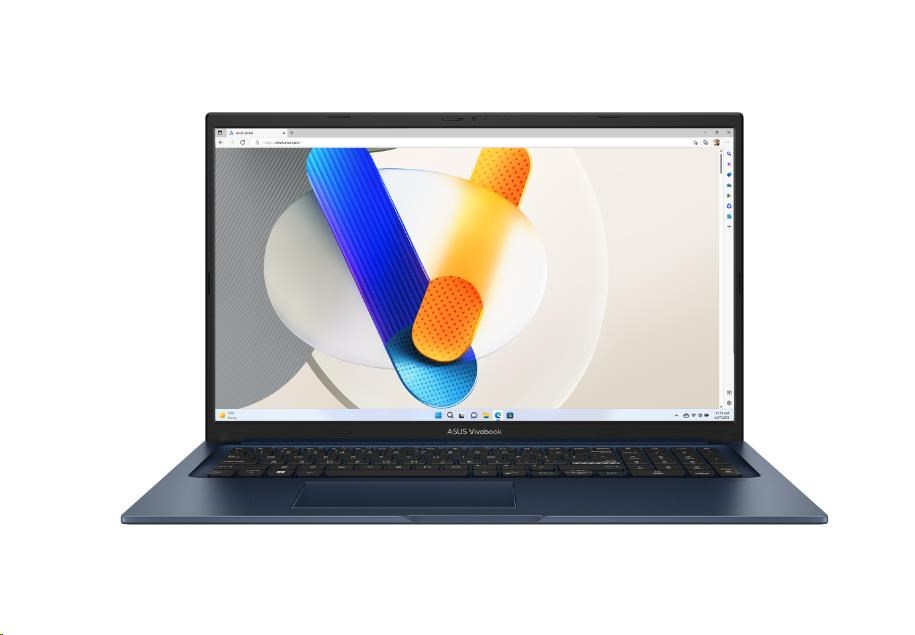 ASUS NTB Vivobook 17 (X1704VA-AU402W), i3-1315U, 17.3" 1920 x 1080, 8GB, 512GB SSD, UHD, W11 Home, Blue