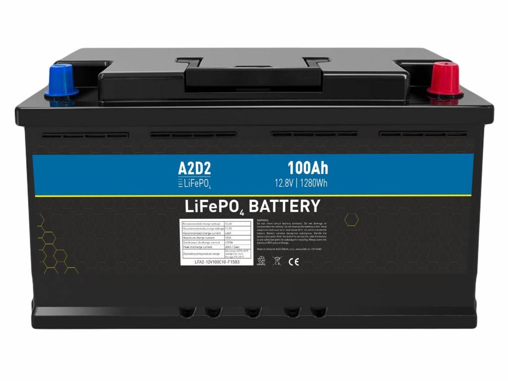 AVACOM A2D2 Baterie pro LiFePO4 12,8V 100Ah F15 Case pro autobaterii (Gotion cells)