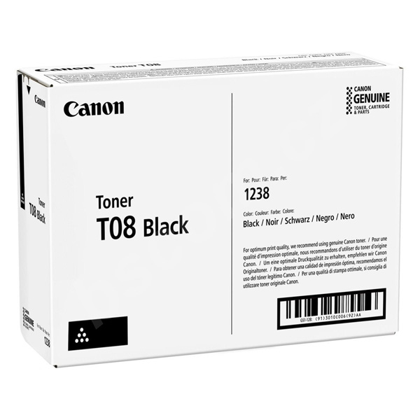 Canon toner T08, black, 11000str., [3010C006], Canon i-SENSYS X 1238P Series, O//2,50