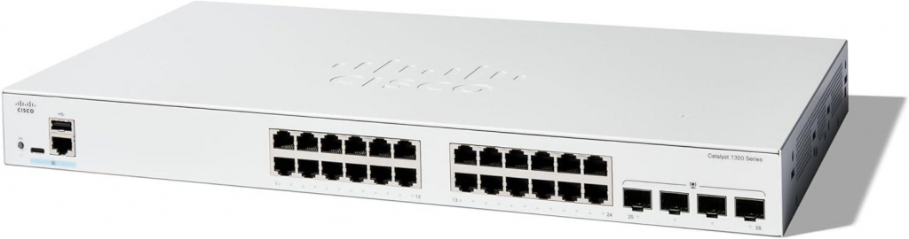 Cisco Catalyst switch C1300-24T-4G (24xGbE,4xSFP,fanless)