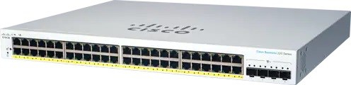 Cisco switch CBS220-48P-4X-EU (48xGbE,4xSFP+,48xPoE+,382W) - REFRESH