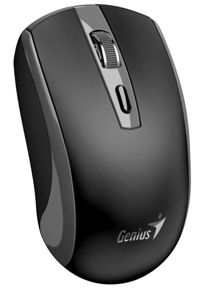 GENIUS myš ECO-8150/ 1200 dpi/ bezdrátová/ dobíjecí/ Copilot/ černo-šedá