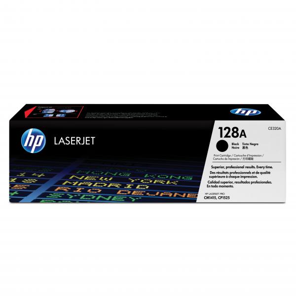 HP CLJ CM1415,CP1525, black, 2000 str., č. 128A [CE320A] - Laser toner//4,5