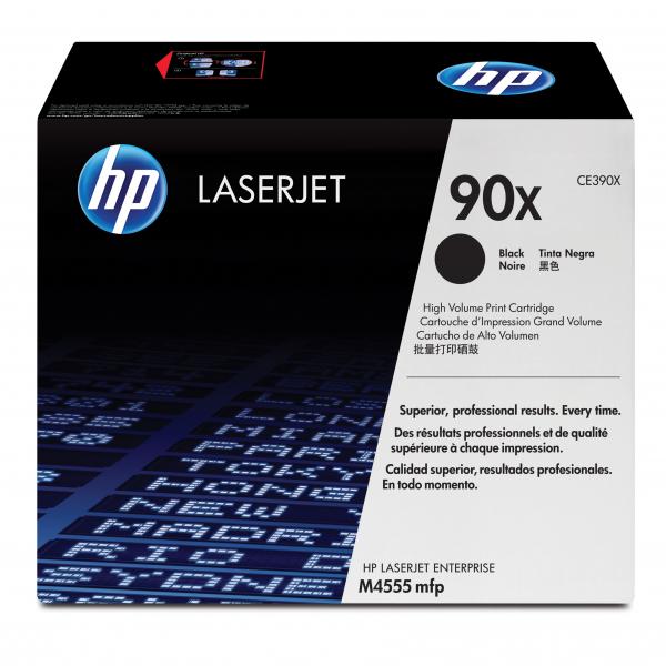 HP CLJ M4555mfp, black, 24000 str, č. 90X [CE390X] - Laser toner//4,5