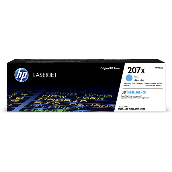 HP CLJ Pro M255, MFP M282, M283, HP 207X, cyan, 2450str., [W2211X]//4,5