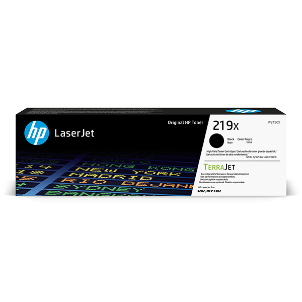 HP TerraJet originální toner [W2190X], HP 219X, black, 3200str., high capacity//2