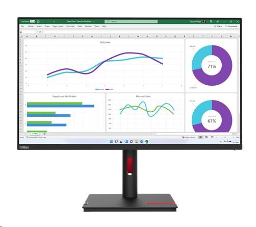 LENOVO LCD ThinkVision T32p-30-31.5"  IPS,matný,16:9,3840x2160,178/178,6ms,350cd,1000:1,HDMI,DP,VESA,PIVOT,3Y