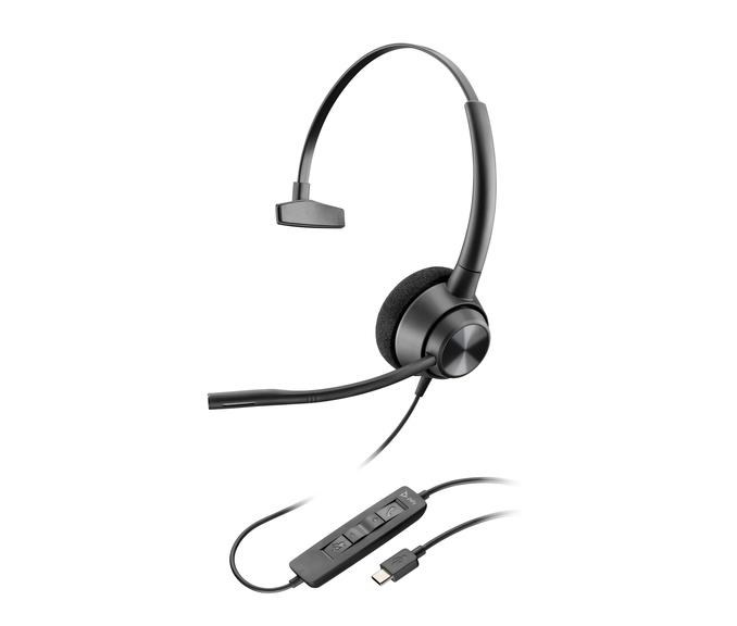 Poly EncorePro 310 USB-C monaurální náhlavní souprava TAA
