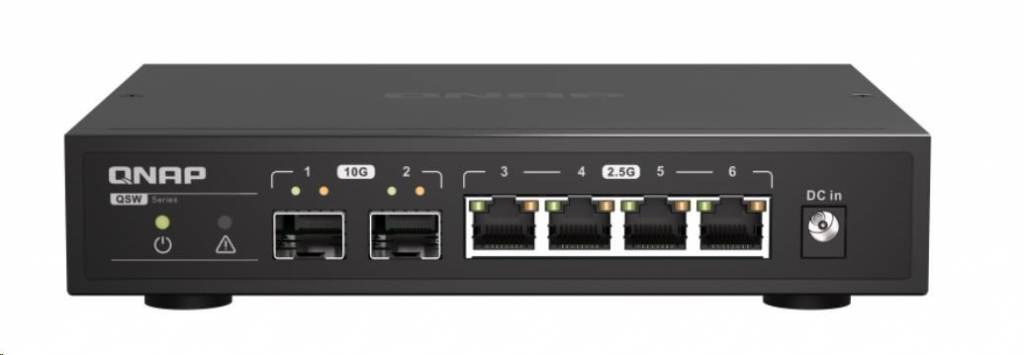 QNAP switch QSW-2104-2S (4x2,5GbE,2xSFP+,fanless)