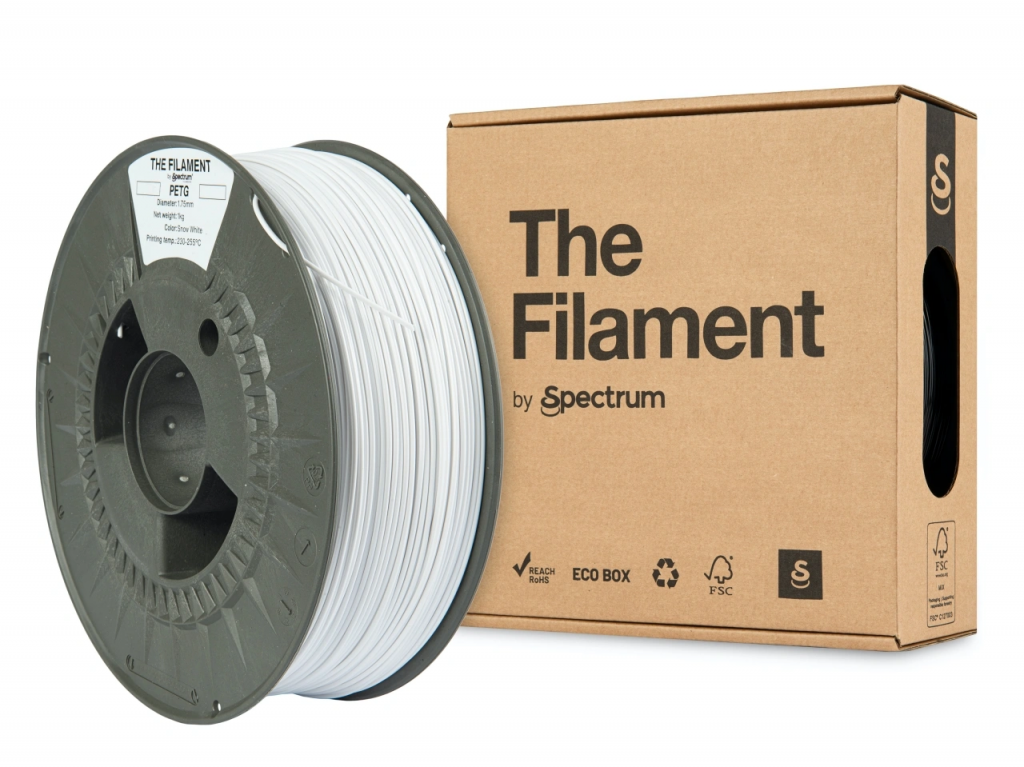 Spectrum The Filament PETG 1.75mm Snow White 1kg