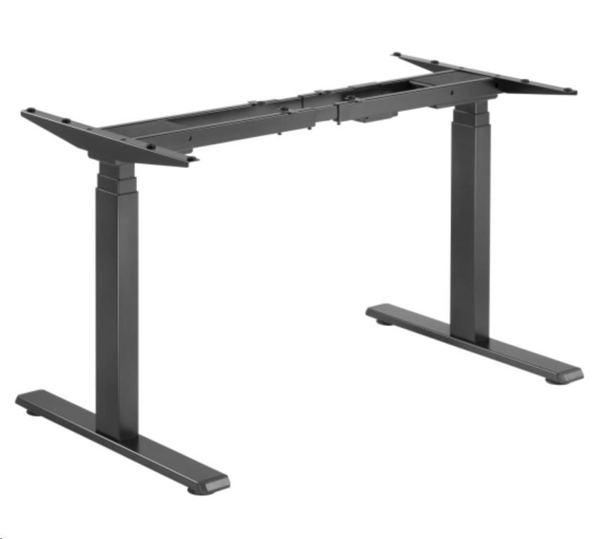 Výškově stavitelný stůl Brateck M08-23DE 2 motory rozsah 620-1280 mm nosnost 100 kg