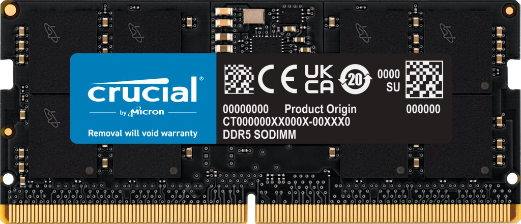 CRUCIAL SODIMM DDR5 16GB 4800MHz CL40