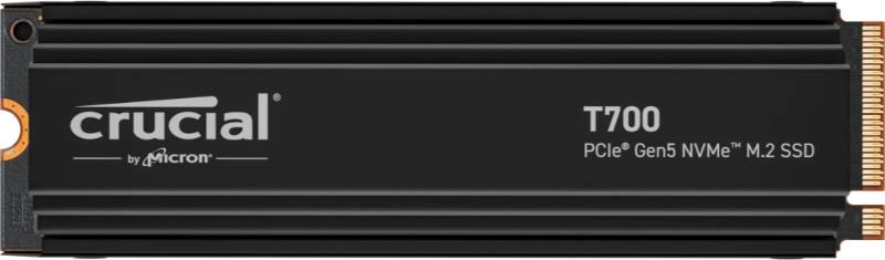 CRUCIAL SSD 4TB T700, M.2 2280, PCIe Gen5x4, R:12400/W:11800MB/s, Heatsink