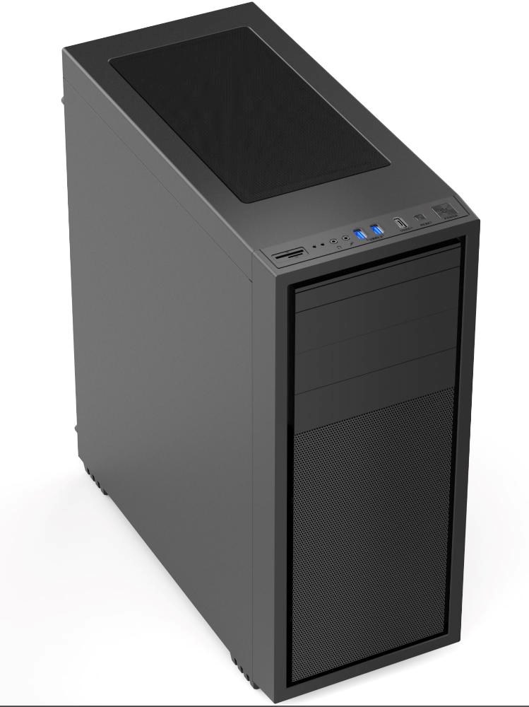 GEMBIRD COMPUTER FORNAX K500/MIDI TOWER/ČERNÁ