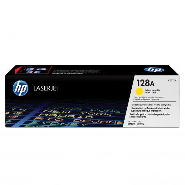 HP CLJ CM1415,CP1525, yellow, 1300 str, č. 128A [CE322A] - Laser toner//4,5