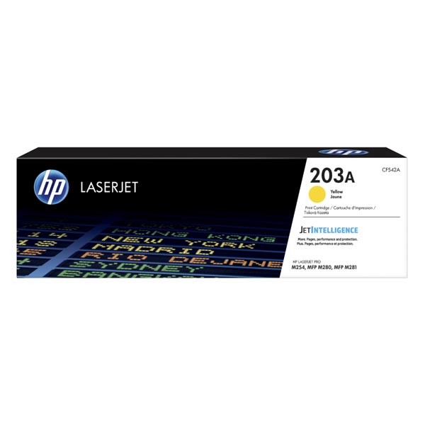 HP CLJ Pro M254, M280, M281, HP 203A, yellow, 1300 str., [CF542A] - Laser toner//4,5