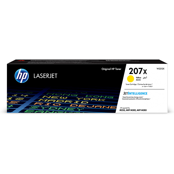HP CLJ Pro M255, MFP M282, M283, HP 207X, yellow, 2450str., [W2212X] - Laser toner//4,5