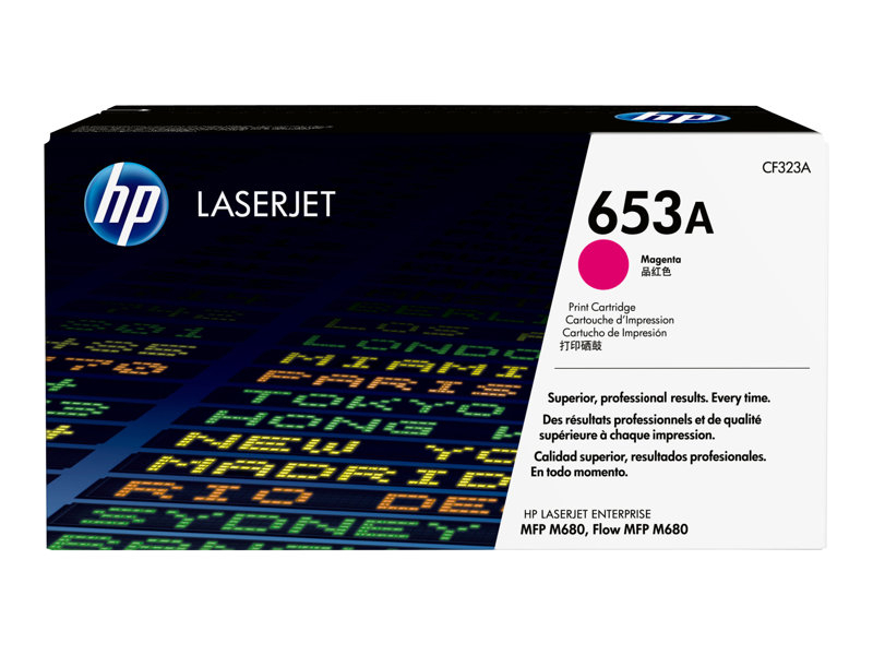HP Color LaserJet  M680DN, M680z, magenta, 16500 str., č. 653A [CF323A] - Laser toner