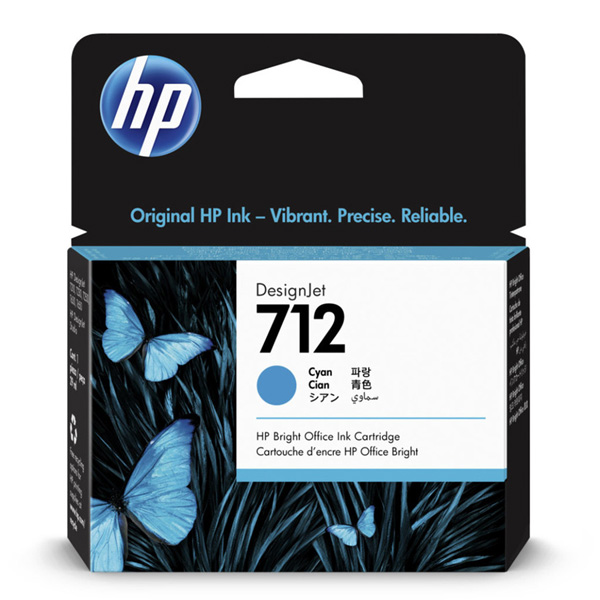 HP DJ Studio T210, T230, T250, T630, T650, HP 712, cyan, 29ml [3ED67A] - Ink. cartridge//1