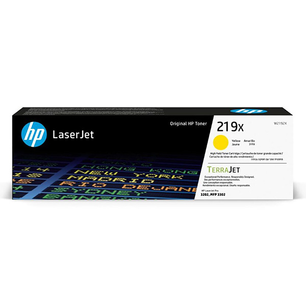 HP TerraJet originální toner [W2192X], HP 219X, yellow, 2500str., high capacity//2