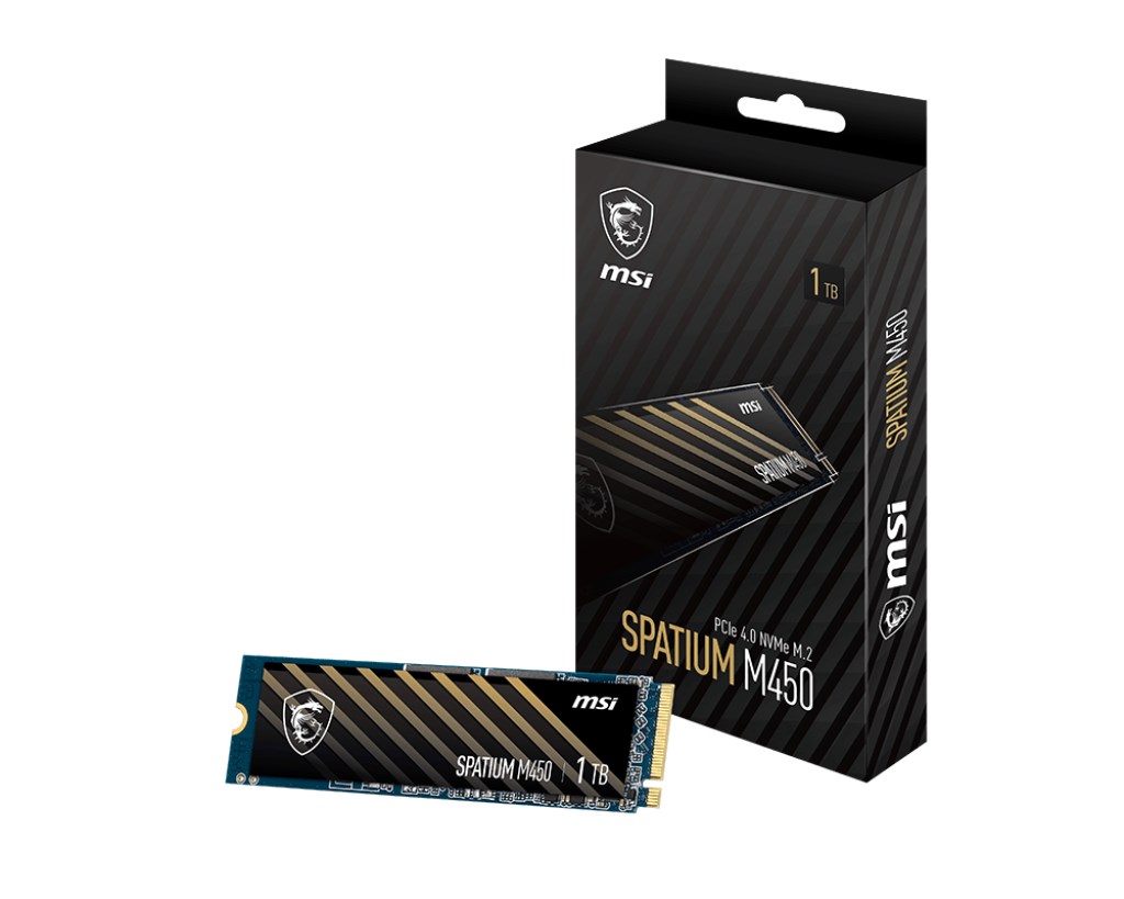 MSI SSD SPATIUM M450, 1TB, PCIe Gen4 NVMe, M.2 2280