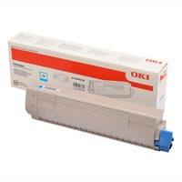 OKI C833, C843,OKI originální toner [46443103], cyan, 10000str., high capacity