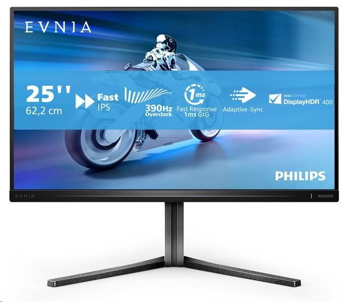 Philips MT 24,5" 25M2N5200U - 1920x1080,Fast IPS,360Hz (OC 390Hz),2xHDMI,DP,Pivot